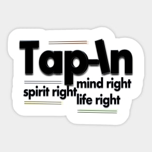 Tap in Spiritual 3 Sticker